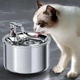 “2L Stainless Steel Pet Water Fountain – Automatic Cat & Dog Water Dispenser with Optional Sensor & Heater”