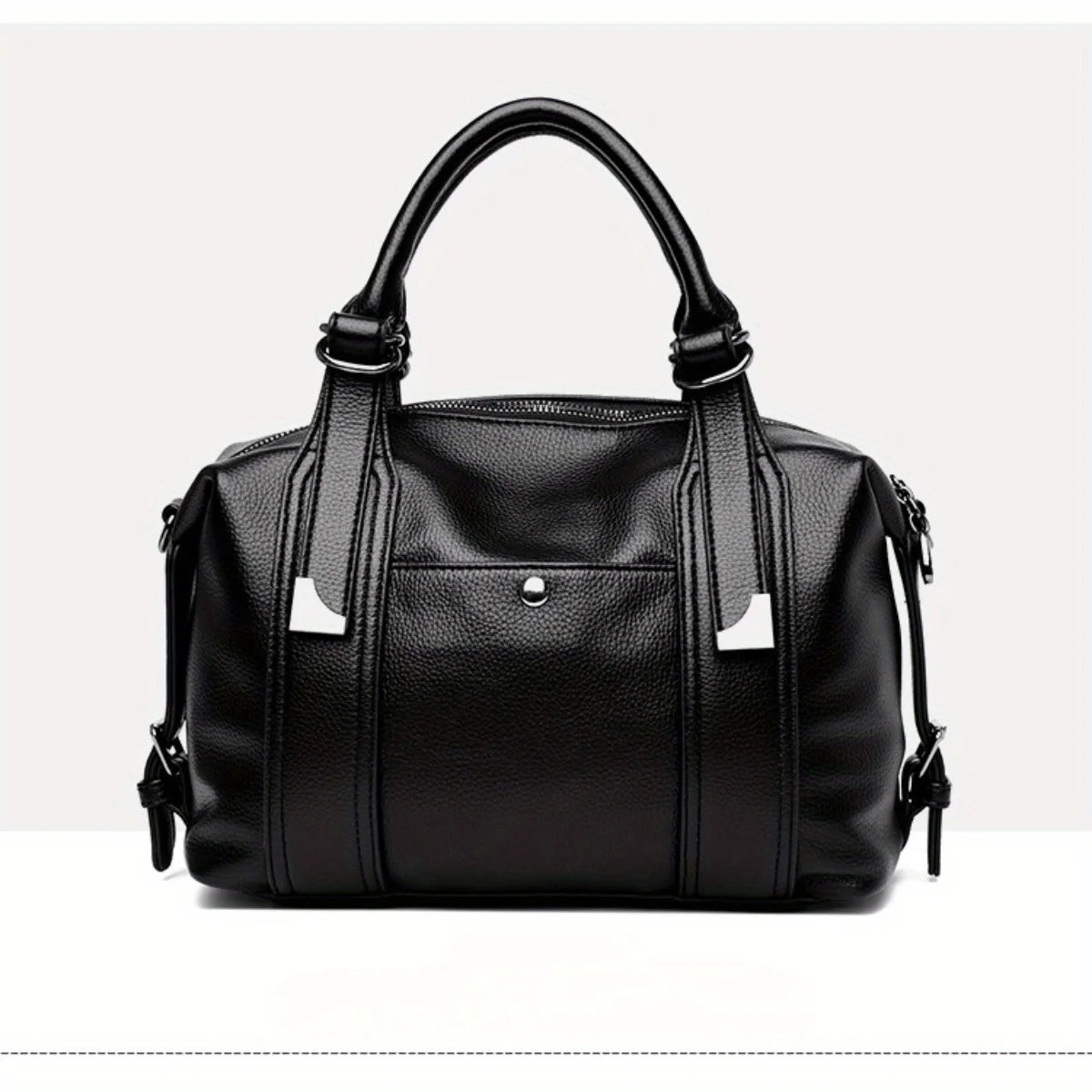 Women’s Classic 2-Way Leather Bag – Premium Soft PU Shoulder & Crossbody Pillow Tote for Business, Work & Daily Use