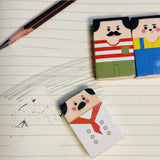 Creative Baldness Old Man Pencil Eraser – Funny Cartoon School Stationery