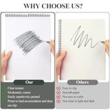 Utron 9×12″ Acid-Free Spiral Sketchbook – 100 gsm / 68 lb Art Drawing Pad (50 Sheets)