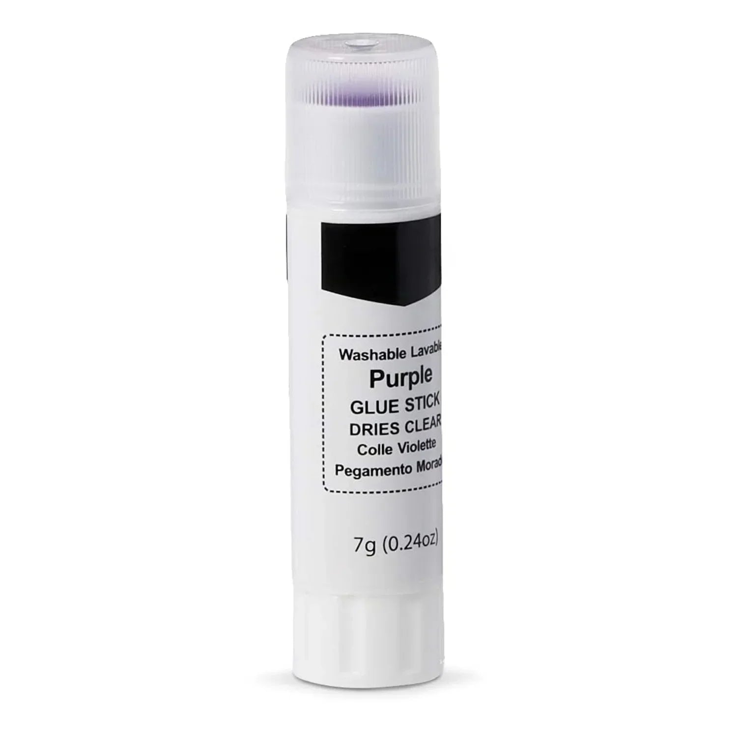 Basics Purple Washable School Glue Sticks – 30-Pack (Dries Clear)