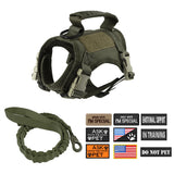 Tactical Cat Harness & Leash with 9 Patches – Adjustable Training Vest with Handle for Cats, Small Dogs & Puppies