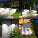 4-Pack Solar Street & Spot Lights – Waterproof Outdoor LED Landscape Lighting for Garden, Yard, Terrace & Pathway Decoration
