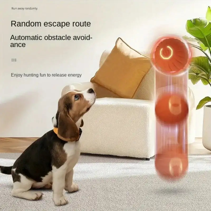 Gravity Intelligent Jumping Ball – USB Rechargeable Pet Toy for Cats & Dogs