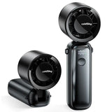 Portable Handheld Turbo Fan 5000 mAh – Rechargeable 6-Speed Foldable Neck & Desk Fan with Digital Display