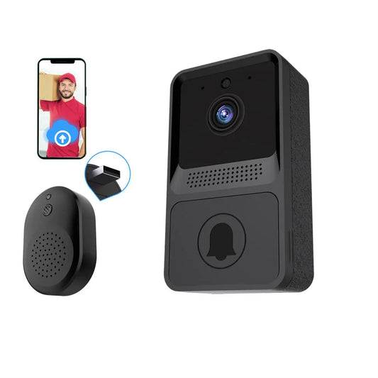 WiFi Video Doorbell Mini – Wireless Smart Home Security Doorbell with Two-Way Audio, Photo Recording & Long Standby Battery