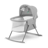 Kinderkraft LOVI Travel Bassinet – Portable Folding Baby Bed with Adjustable Hood & Built-in Mosquito Net