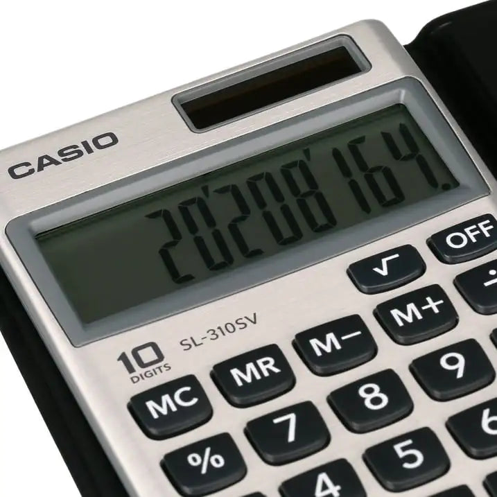 Casio SL-310SV 10-Digit Solar-Powered Wallet-Size Basic Calculator