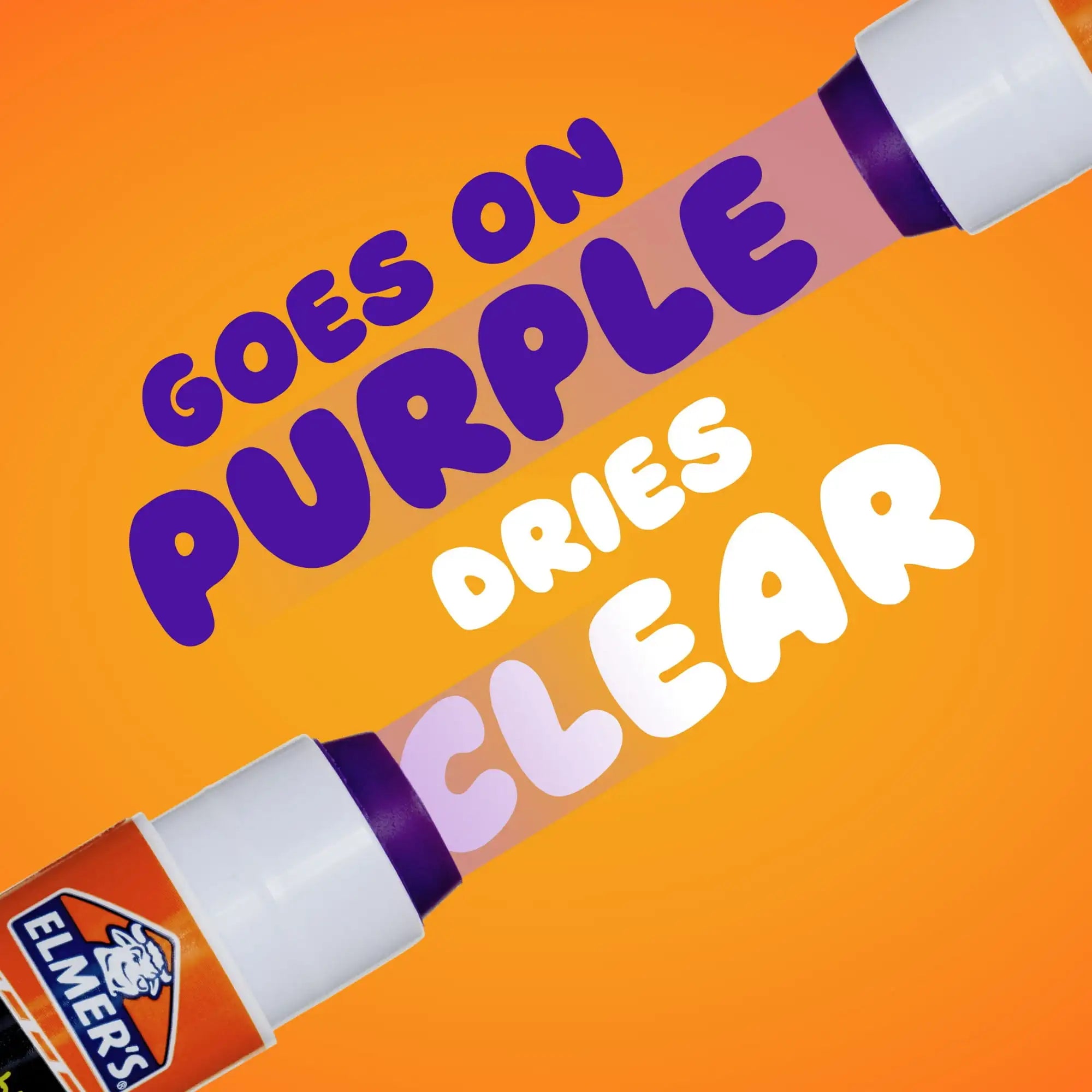 Elmer’s Disappearing Purple Washable School Glue Sticks – 6g 12-Count Set
