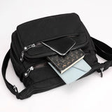 High-Capacity Waterproof Nylon Shoulder Bag – Casual Crossbody Handbag for Women