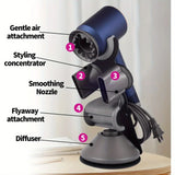 Bathroom Organizer for Dyson Supersonic Hair Dryer – Magnetic Stand & Storage Rack