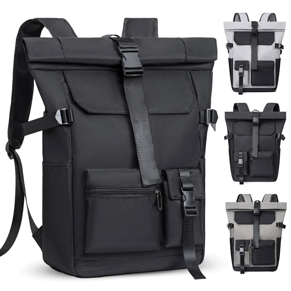 Lightweight Casual Travel Backpack – Multi-Pocket Nylon Daypack | Portable Charger & Phone Organizer Bag