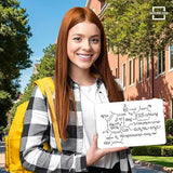 Small Dry Erase Whiteboard – 6" x 9" Mini Handheld Lapboard for Classroom, Office & Home ✍️