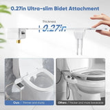 Bidet Attachment Self‑Cleaning Nozzle Dual‑Nozzle Non‑Electric Toilet Seat Add‑On
