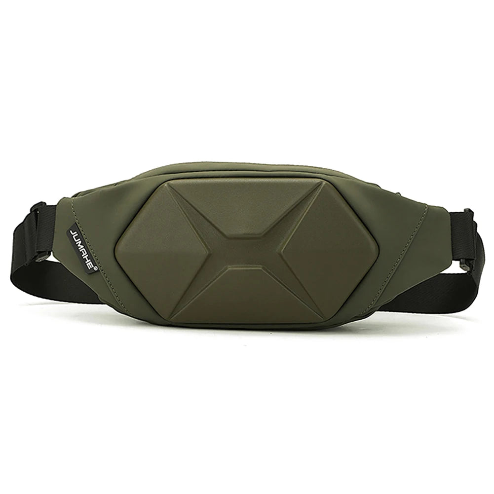 Hard Shell Anti-Theft Crossbody Chest Bag for Men – Lightweight, Secure, Adjustable Outdoor Shoulder Pack