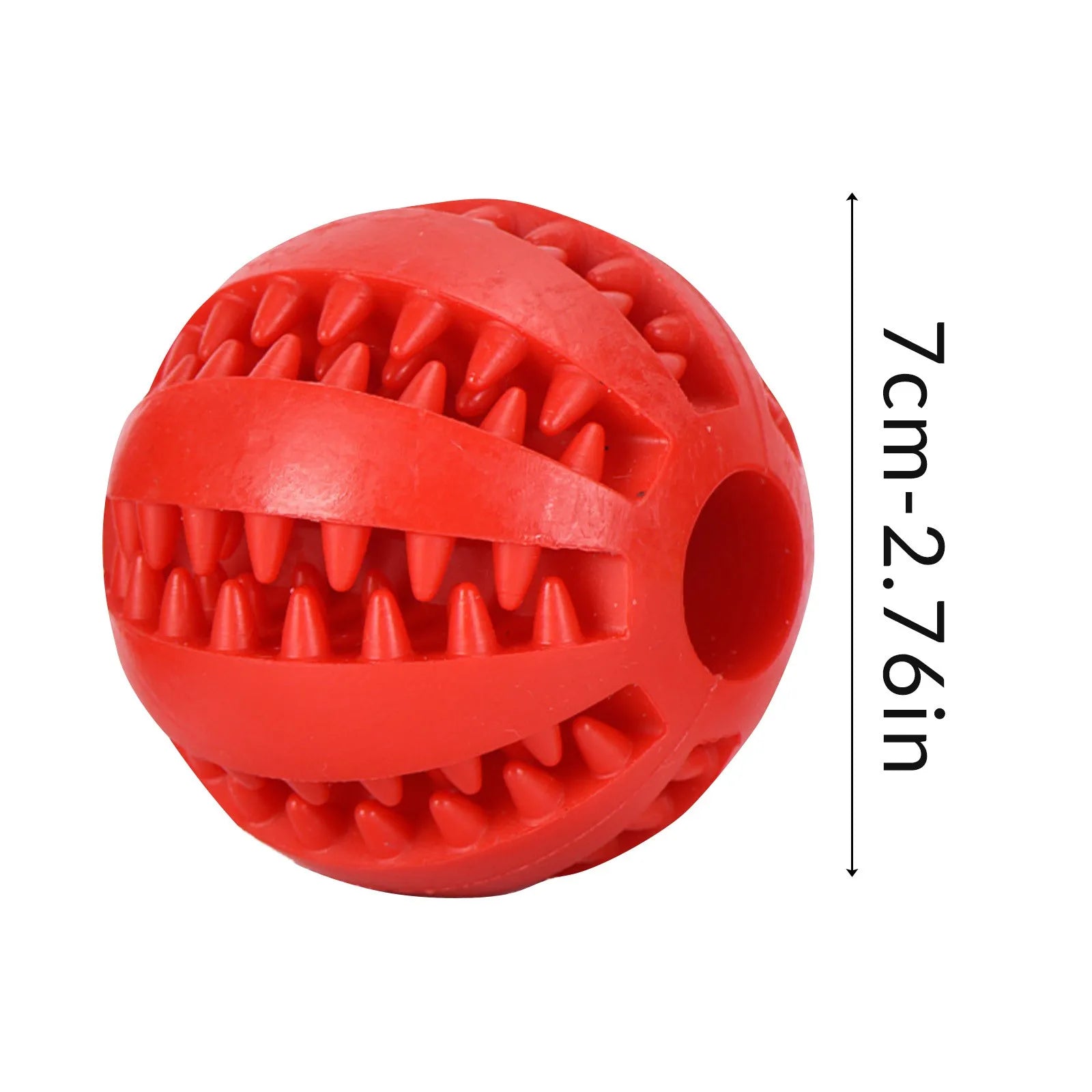 Prickly Watermelon Ball – Elastic Rubber Chew Toy for Puppies & Dogs (Teeth Cleaning & Treat Dispenser)