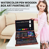 140-Piece Ultimate Painting & Drawing Art Set – Brushes, Markers, Watercolors & Pencils