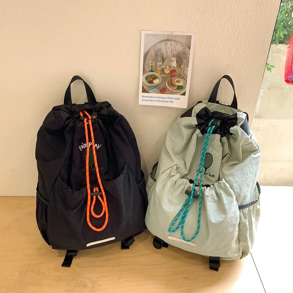 Lightweight Drawstring Sports Backpack – Large Capacity Gym & Fitness Bag for Cycling and Climbing