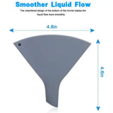 Foldable Silicone Funnel – Fan-Shaped Collapsible Kitchen Funnel for Bottles & Liquids