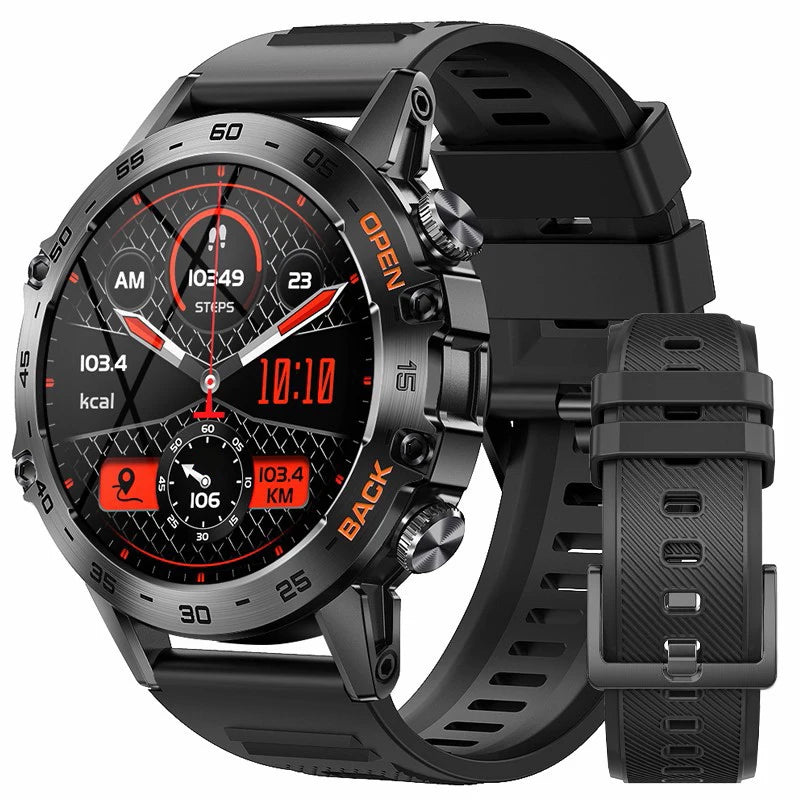 LIGE 1.39" Smart Watch for Men – Bluetooth Calling, Waterproof, Real-Time Heart Rate & Custom Dials