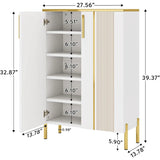 6-Tier Shoe Storage Cabinet – Wooden Shoe Rack with Adjustable Shelves for Entryway, Closet & Living Room