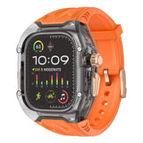 Apple Watch Modification Kit – Transparent Protective TPU Case + Strap for Ultra, Series 9/8/7/6/5/4 (45mm/44mm/49mm)
