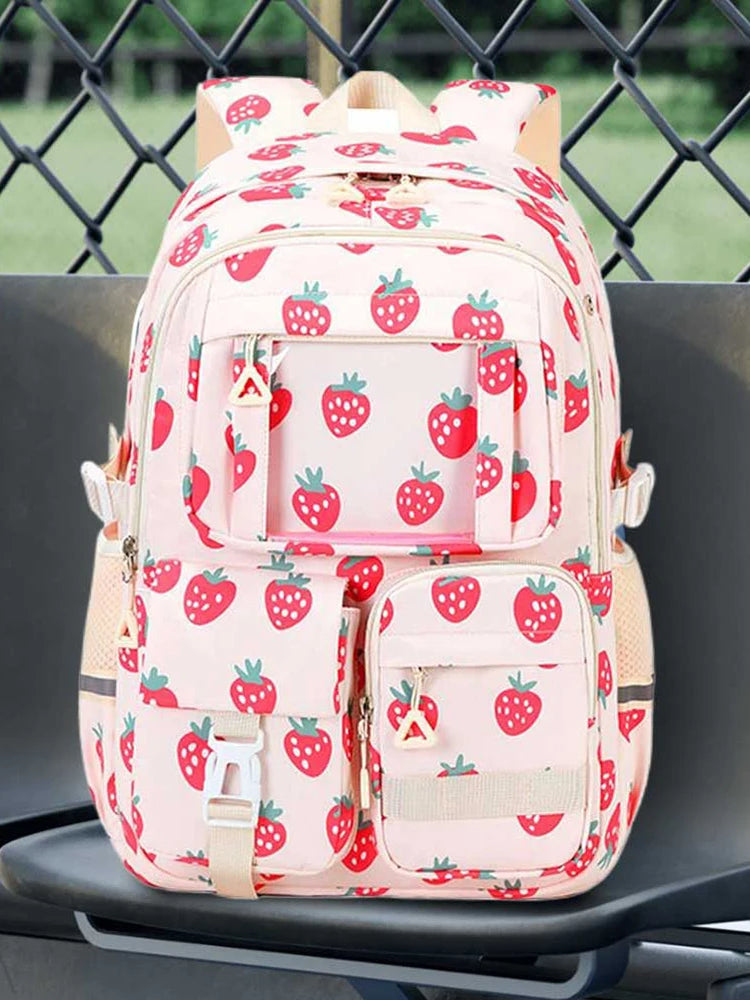 3-Piece Kids School Backpack Set – Lightweight Student Bag with Lunch Box & Pencil Case | Elementary & Middle School Girls