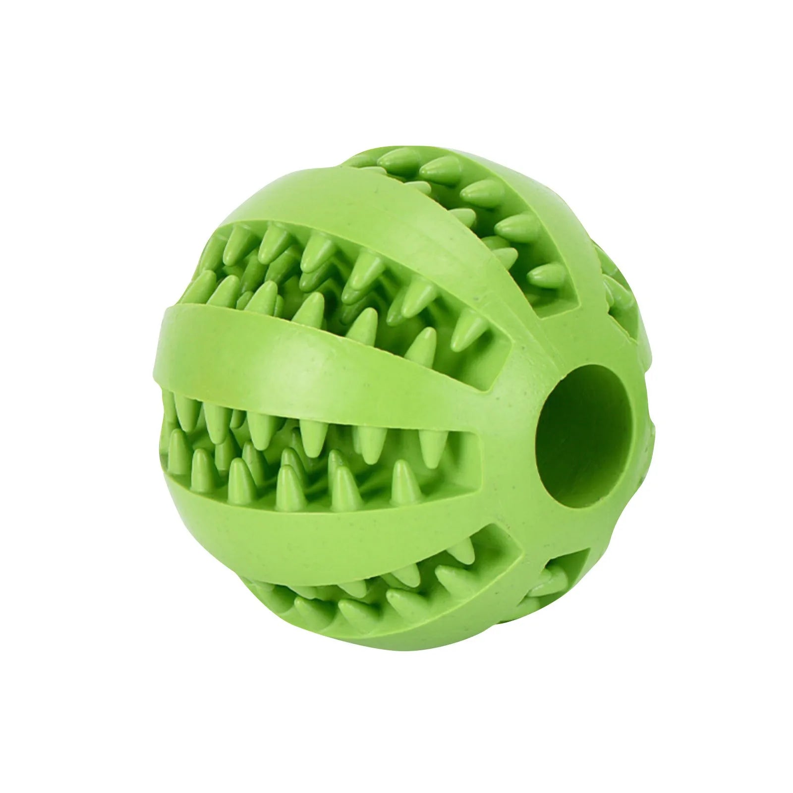 Prickly Watermelon Ball – Elastic Rubber Chew Toy for Puppies & Dogs (Teeth Cleaning & Treat Dispenser)