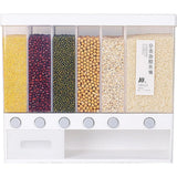 Wall-Mounted Cereal & Dry Food Dispenser 10L – Rice & Grain Storage Container with Measuring Cup for Kitchen & Pantry