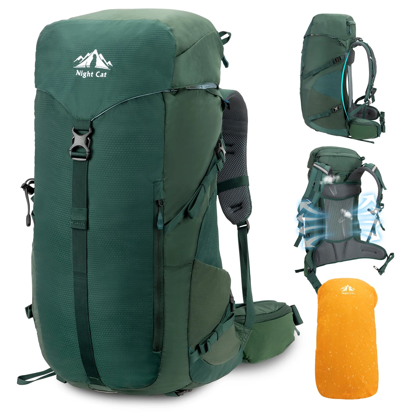 Night Cat 30L Ultralight Hiking Backpack — Internal Frame Outdoor Pack for Men & Women