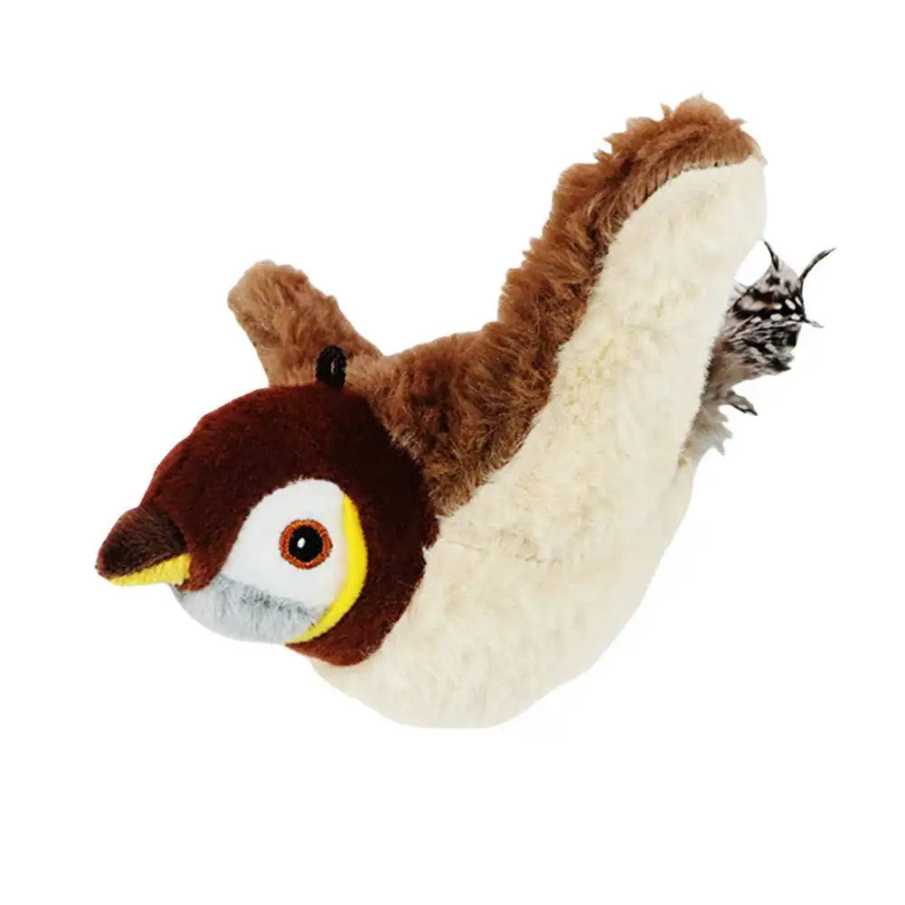 Interactive Sparrow Cat Toy with Flapping Wings & Catnip – Motion Sensor Bird-Style Plaything for Cats