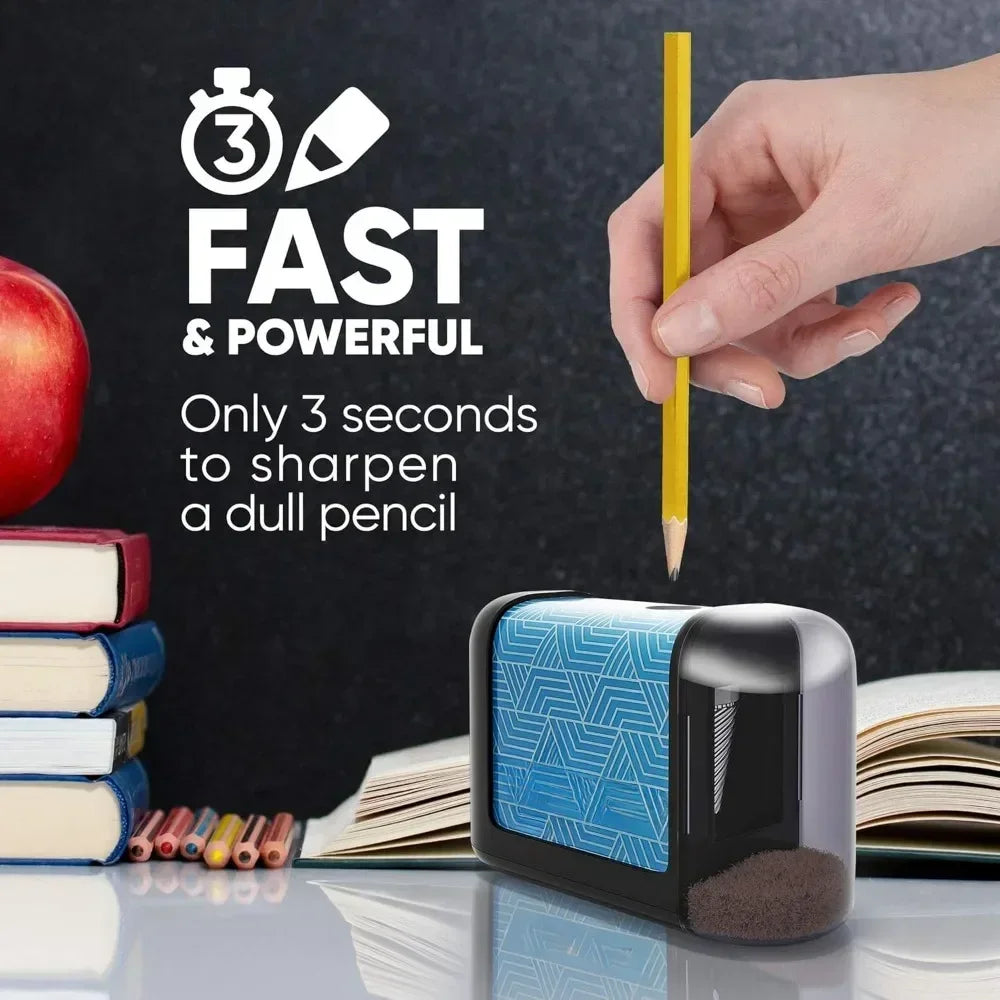 Kids & Office Electric Pencil Sharpener – Battery-Powered Dual Slots for Standard & Colored Pencils ✏️⚡