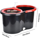 “360° Spin Mop & Bucket Set with Stainless Steel Wring System – Includes 3 Microfiber Heads