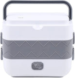 2-Layer 2-L Electric Lunch Box – Portable Self-Cooking Food Warmer Bento Container