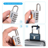 Luggage cable lock – 4-digit combination padlock with 3.3ft spring cable security wire for suitcase, gym locker & backpack