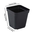Reusable 50-Piece Square Seeding Cups Starter Pots with Drainage Holes – Nursery Planting Set