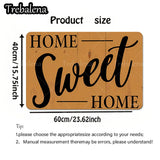 “Home Sweet Home” Welcome Door Mat – Indoor/Outdoor Entryway Rug (Non-Slip, Easy-Clean)