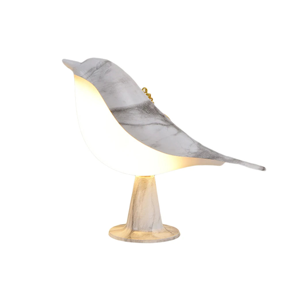 🕊️ LED Nightstand Lamp – Magpie Shape Touch Sensor Lamp with Aromatherapy Diffuser & 3-Level Brightness for Dorm & Bedroom