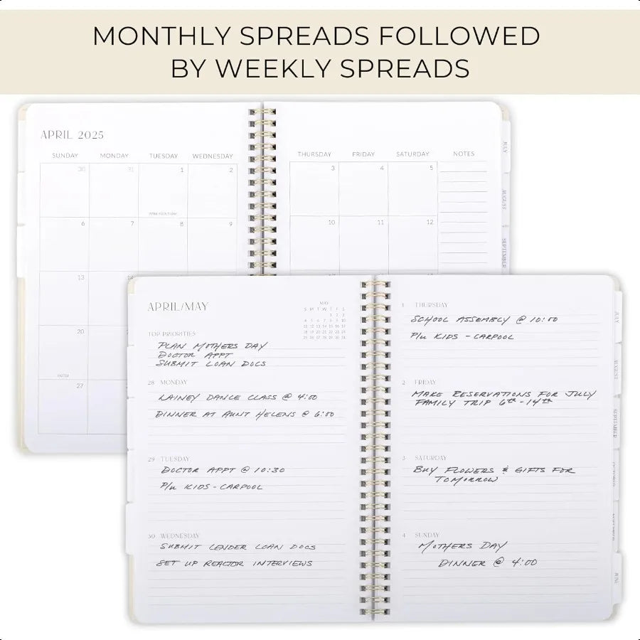 2025 Daily Planner – 7" x 10" Elegant Daily, Weekly & Monthly Organizer for Women & Men 📔✨