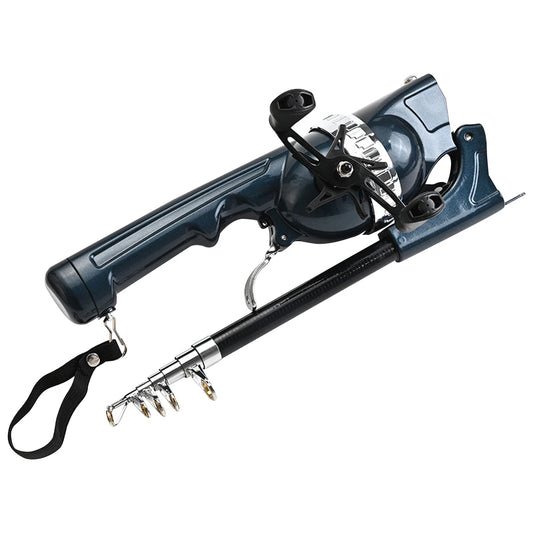 “Portable Folding Telescopic Fishing Rod Set – Stainless Steel Mini Fishing Pole with Reel & Line for Travel”