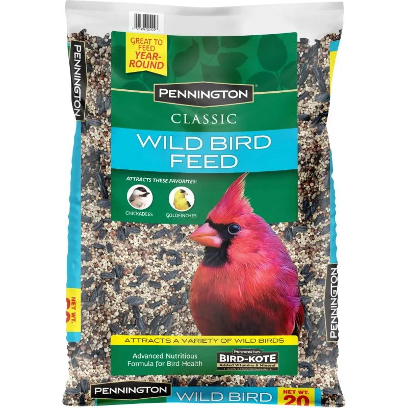 Home Classic Wild Bird Feed & Seed – 20LB Dry Bag, Premium Natural Blend for Outdoor Bird Feeding & Healthy Nutrition