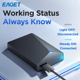 Eaget Portable External Hard Drive 1TB–5TB USB 3.0 5Gbps 2.5-Inch HDD – High-Speed Storage for PC, Laptop & MacBook (116 characters)