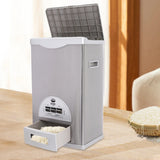 Stainless Steel Rice Storage Container & Dispenser – Large Capacity Grain Keeper (30.5 × 22 × 50 cm)