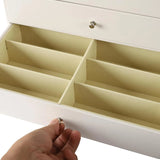 3-Layer Sunglasses Organizer Box – PU Leather Eyewear Storage Case with 24 Slots for Sunglasses & Eyeglasses Display