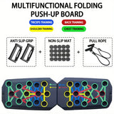 Portable Multifunctional Push-Up Board Set – Foldable Push-Up Bar System for Chest, Arms, Back & Abs Training