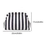 Women’s Colorblock Summer Beach Clutch – Cute Striped Dumpling Hobo Pouch Bag for Travel, Parties & Prom Nights