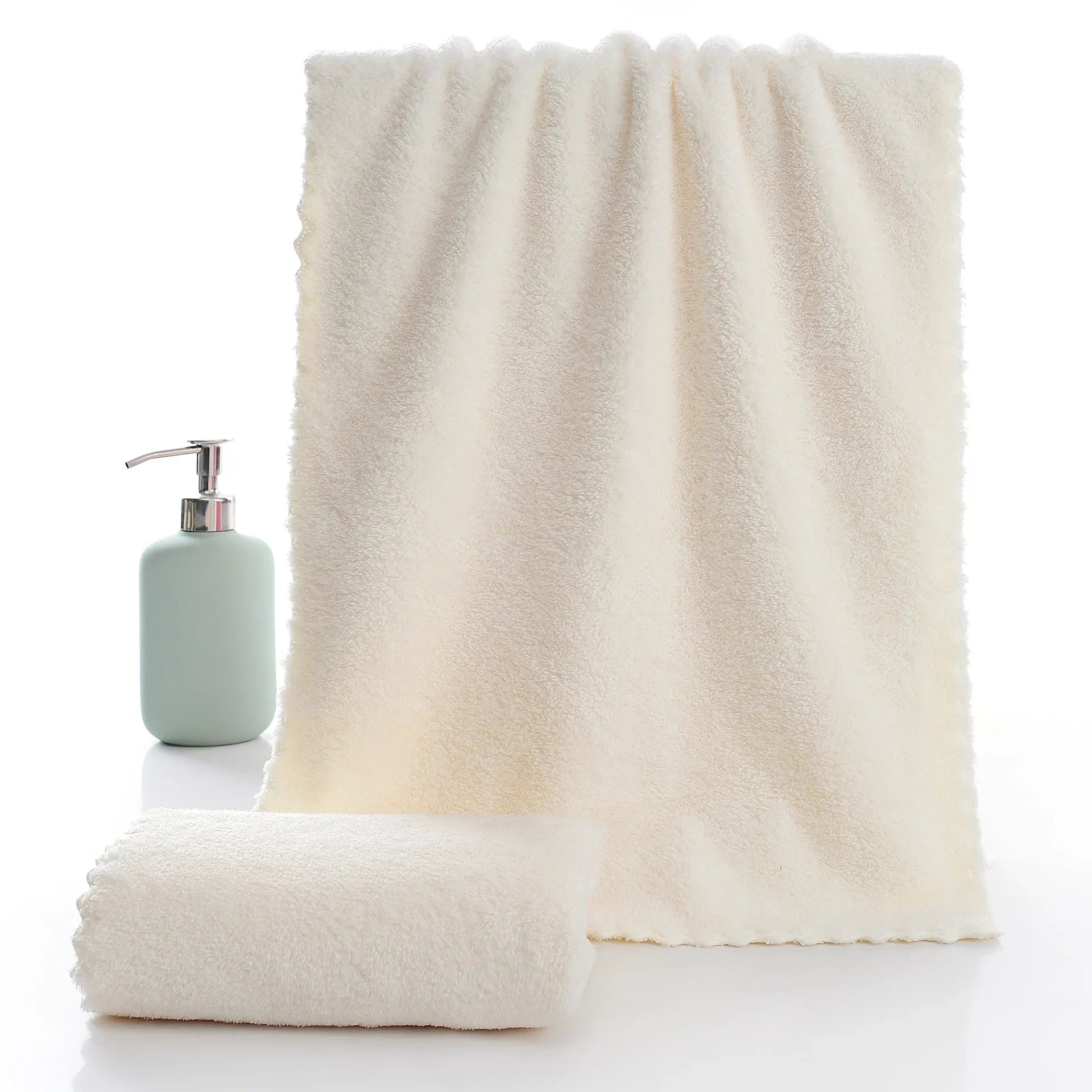 Coral Velvet Bath Towel Set – Soft, Plush & Highly Absorbent Household Towels