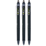 Erasable Gel Pens – Extra Fine Point Black Ink, Retractable Thermo-Sensitive Pens (3-Pack)