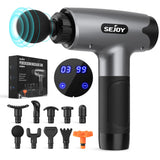 Deep-Tissue Massage Gun – 10 Interchangeable Heads & 30 Speed Levels for Full-Body Recovery