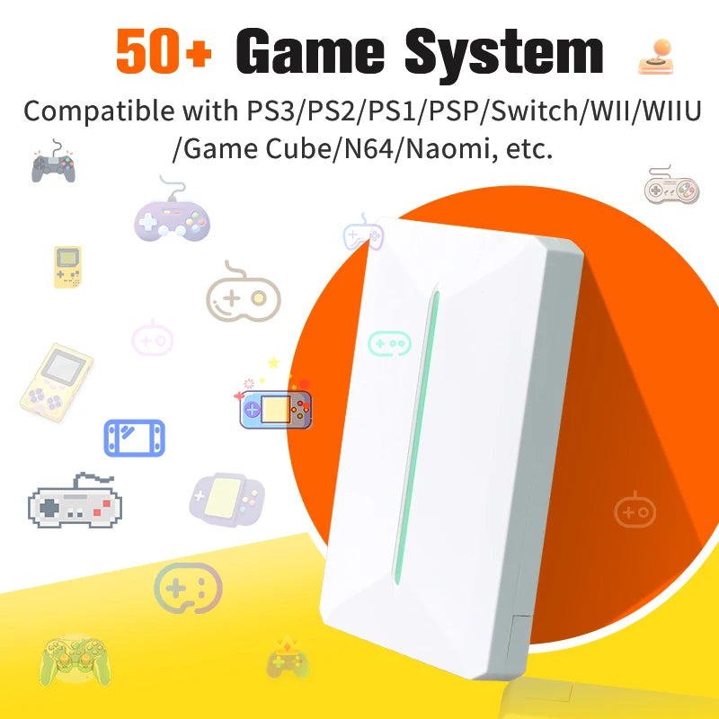 Retro Gaming External Hard Drive – 500GB Emulation Disk with 38,000 Preloaded Games for PS3, PS2, Switch, Wii U, N64 & PC